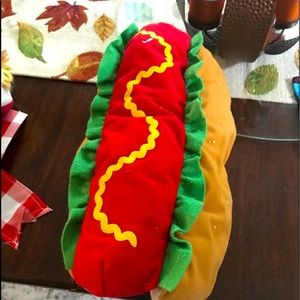 Dress up your pet for Halloween as a HOT DOG